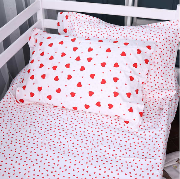 Фото - Простирадло двоспальне MirSon Poplin Line Kids 01 Little Hearts 180x190 см (2200009710742) Фото - Простирадло двоспальне MirSon Poplin Line Kids 01 Little Hearts 180x190 см (2200009710742)