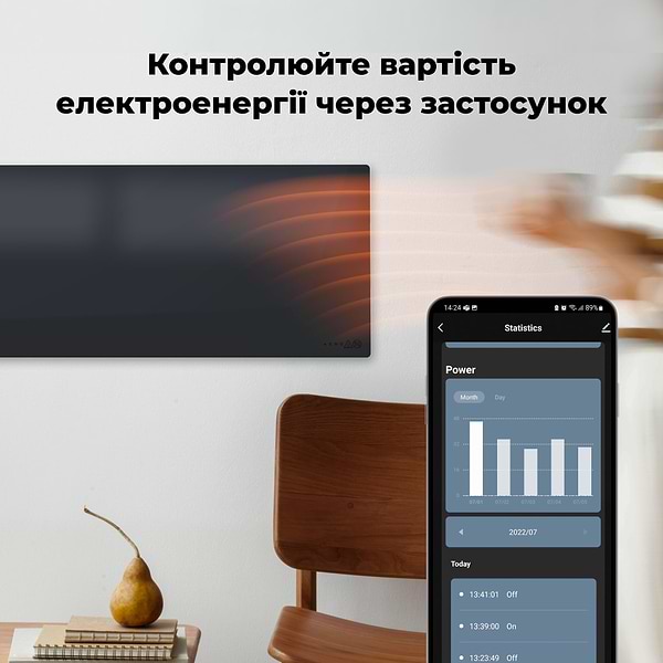 Фото - Конвектор AENO Premium Eco Smart GH4S LED Black (AGH0004S)