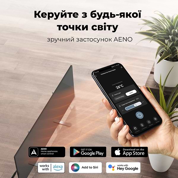 Фото - Конвектор AENO Premium Eco Smart GH4S LED Black (AGH0004S)