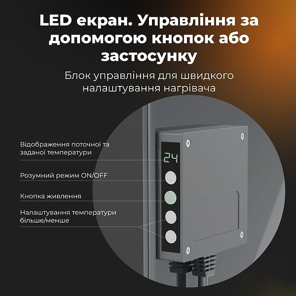 Фото - Конвектор AENO Premium Eco Smart GH5S LED Grey (AGH0005S)