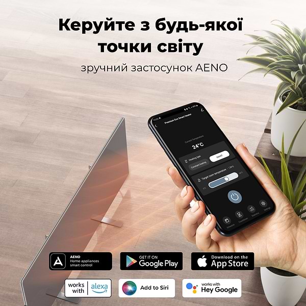 Фото - Конвектор AENO Premium Eco Smart GH5S LED Grey (AGH0005S)