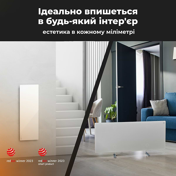 Фото - Конвектор AENO Premium Eco Smart GH3S LED White (AGH0003S)