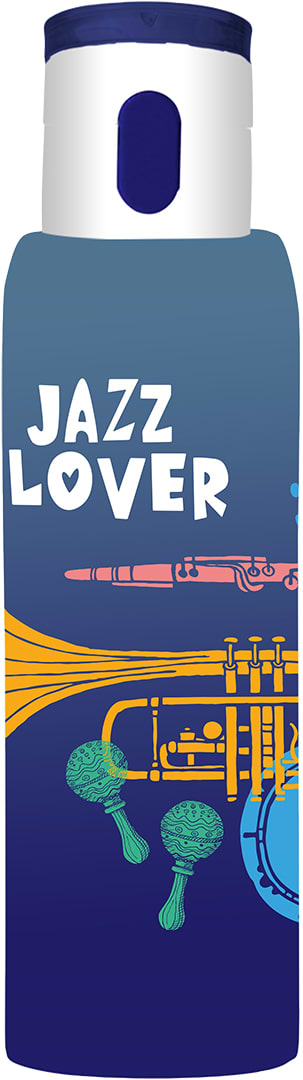 Пляшка для води Herevin Hanger-Jazz Lover 0.75 л (161407-086)