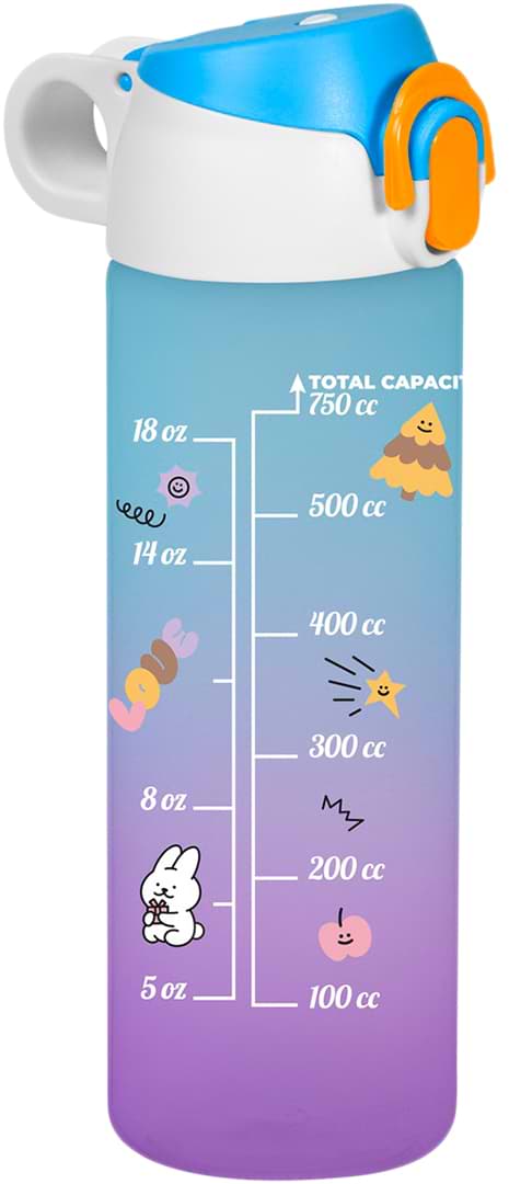 Пляшка для води Herevin PC-Double Coloured 2025 0.75 л (161686-175)
