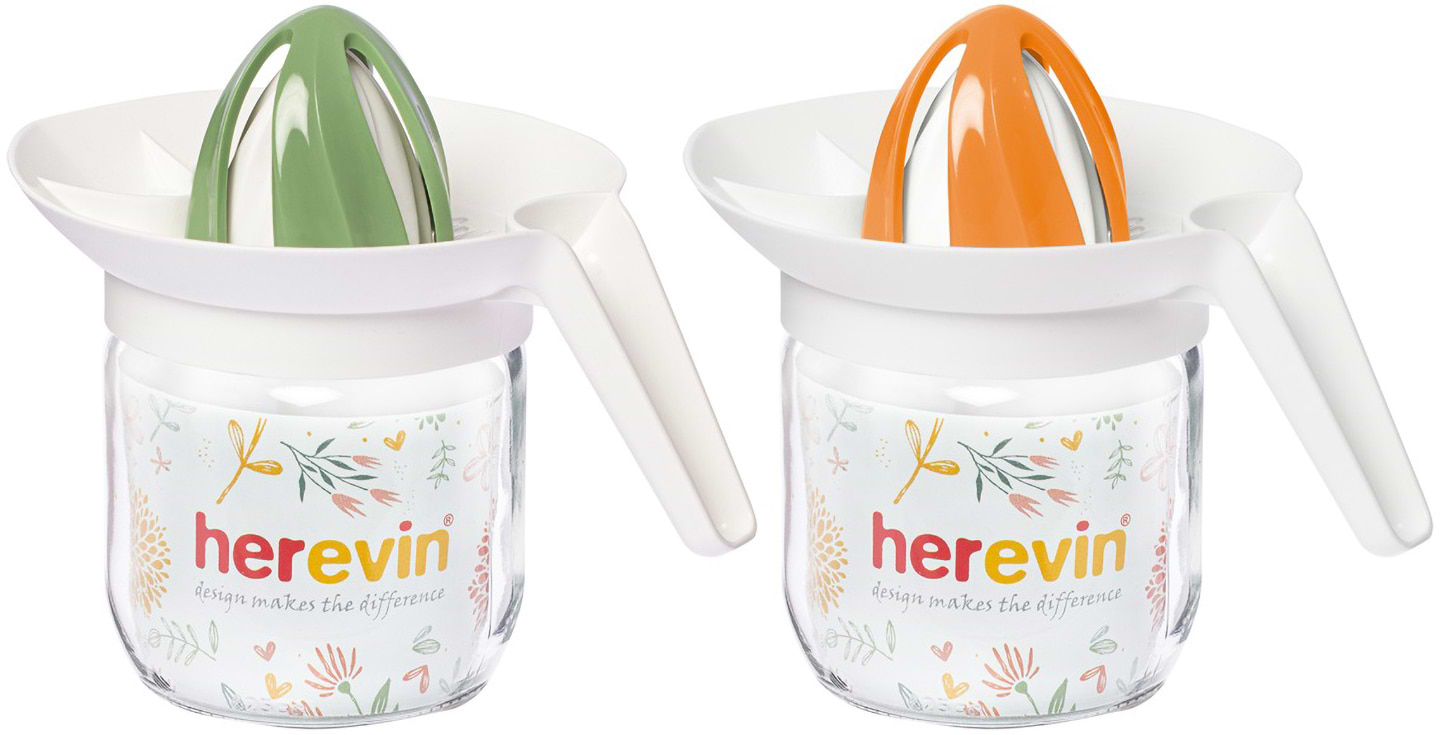 Цитрус-пресс механический Herevin Peach-Green в ассортименте 0.425 л (131422-150)