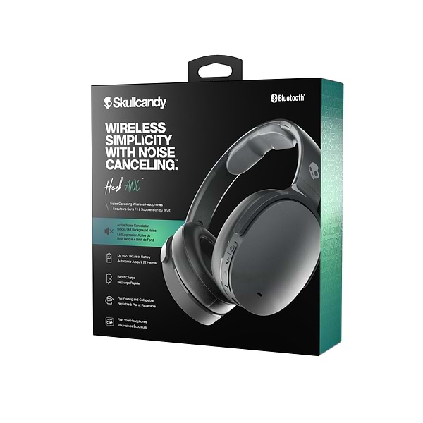 Фото - Навушники накладні бездротові Skullcandy Hesh ANC True Black (S6HHW-N740)