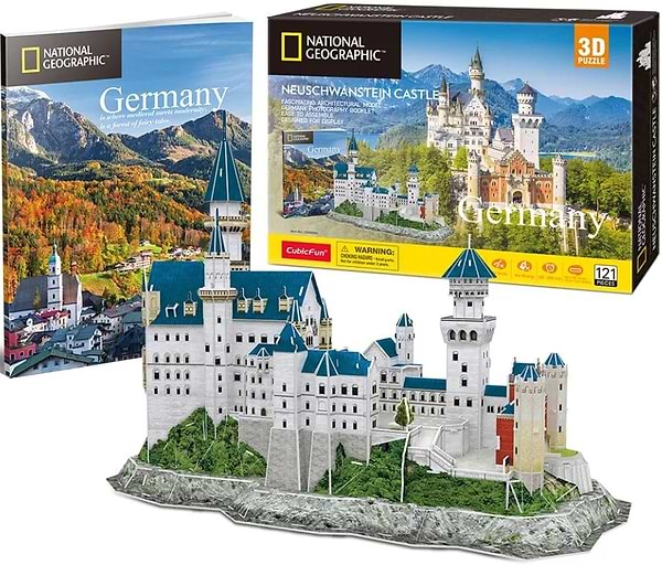 Фото - 3D пазлы Cubic Fun National Geographic "Замок Нойшванштайн" (DS0990h)