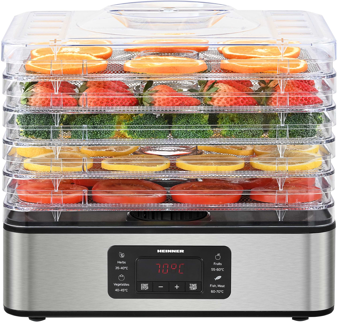 Сушилка для фруктов и овощей Heinner HFD-K400SS