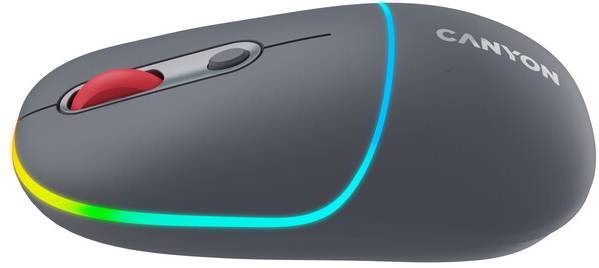 Фото - Миша бездротова Canyon MW-22 Dual Band RGB Wireless Dark Grey (CNS-CMSW22DG)