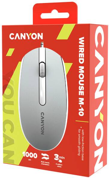 Фото - Миша дротова Canyon M-10 USB Dark Grey (CNE-CMS10DG)