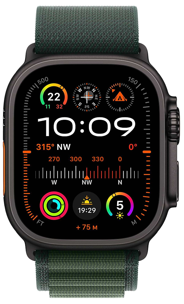 Фото - Смарт-часы Apple Watch Ultra 2 GPS 49mm Black Titanium Case with Dark Green Alpine Loop - Large