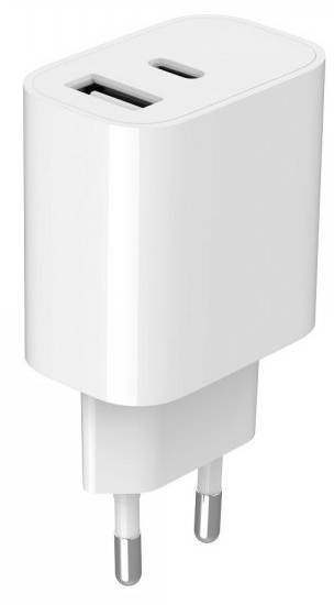 Фото - Сетевое зарядное устройство Gembird 1xUSB-A+1xUSB-C 5V/2.4A 12W (TA-UC-2AC12-01)