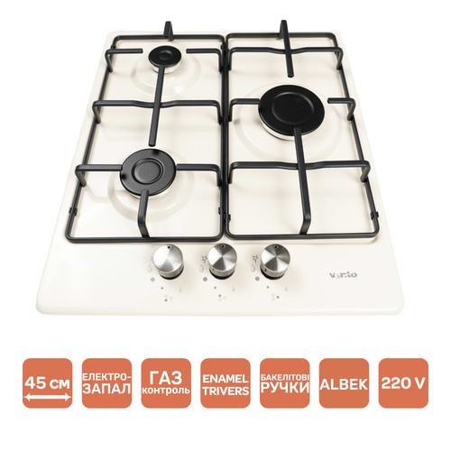 Фото - Варильна поверхня газова Ventolux HG430-B3 S (IVORY)