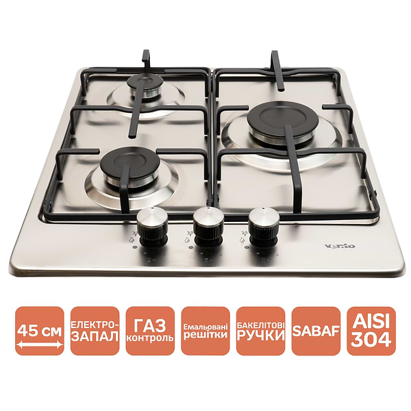 Фото - Варильна поверхня газова Ventolux HG430-B3 S (X)