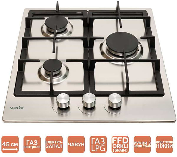 Фото - Уцінка - Варильна поверхня газова Ventolux HG430 CS (X) 7