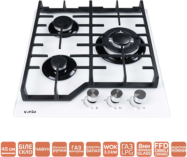 Фото - Варочная панель газовая Ventolux HG430 L7G CEST (WH)