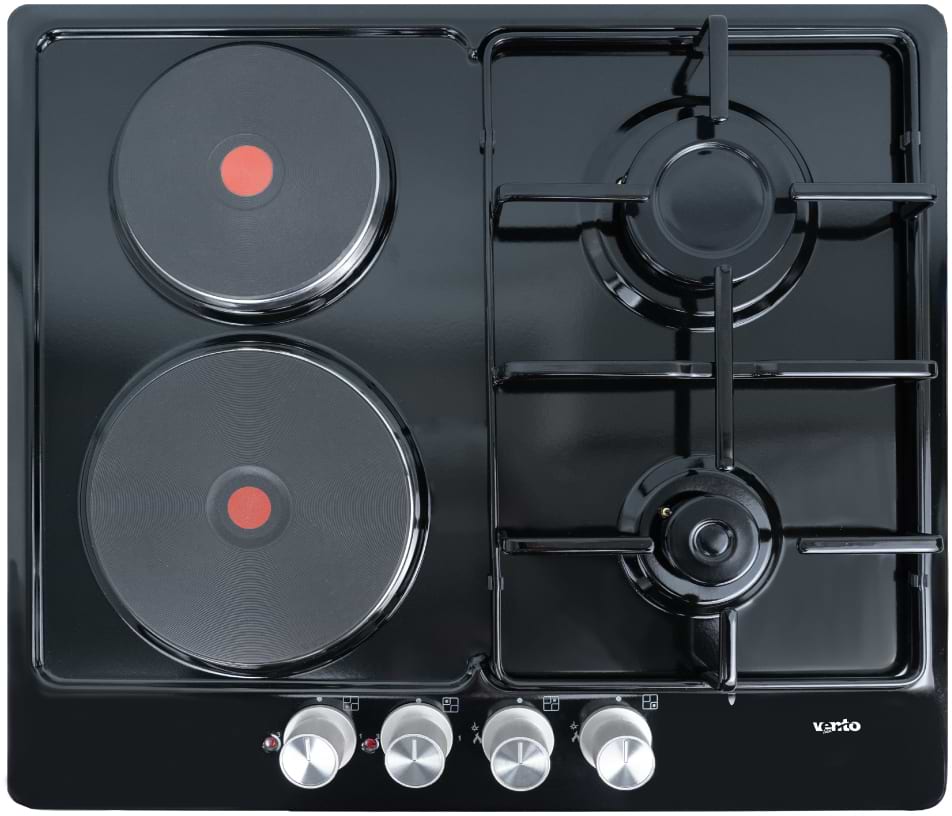 Варочная панель комбинированная Ventolux HG622 B2 S (BK) - Фото 1