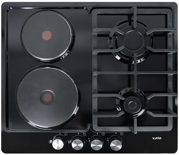 Фото - Варильна поверхня комбінована Ventolux HG622 B3 S (BK) Фото - Варильна поверхня комбінована Ventolux HG622 B3 S (BK)