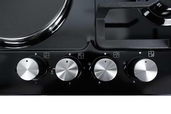 Фото - Варильна поверхня комбінована Ventolux HG622 B3 S (BK)