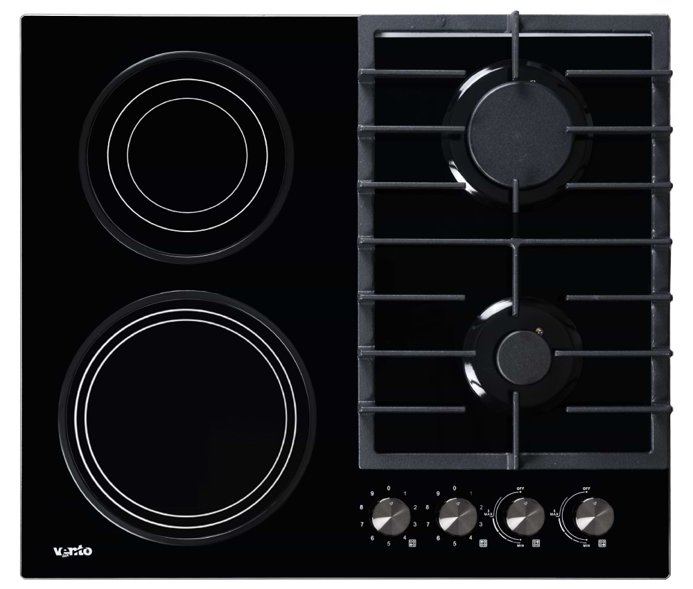 Варильна поверхня  комбінована Ventolux HG622 B7G CS (BK) - Фото 1