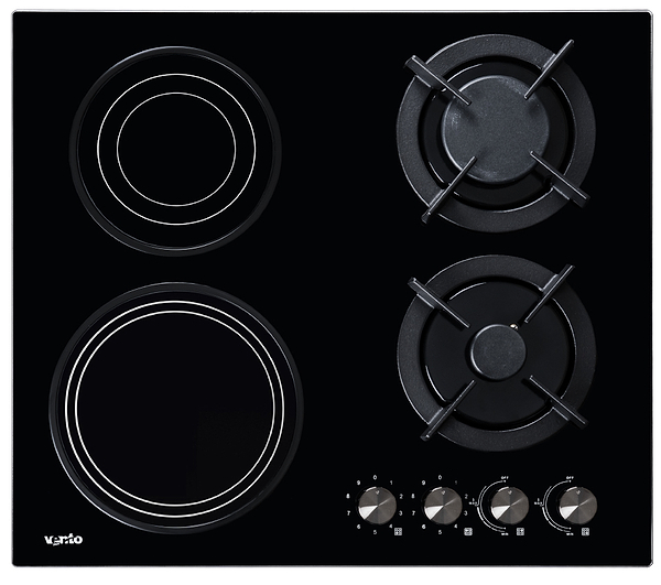 Фото - Варильна поверхня комбінована Ventolux HG622 B7G RCS (BK) Фото - Варильна поверхня комбінована Ventolux HG622 B7G RCS (BK)