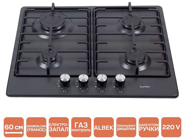 Фото - Варильна поверхня газова Ventolux HG640-MA3 S (AN)