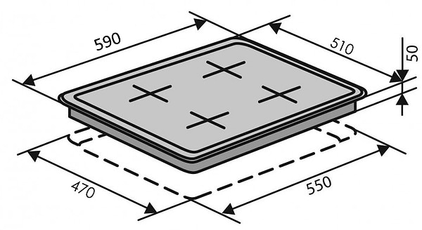 Фото - Варильна поверхня газова Ventolux HG H7 CEST (X)