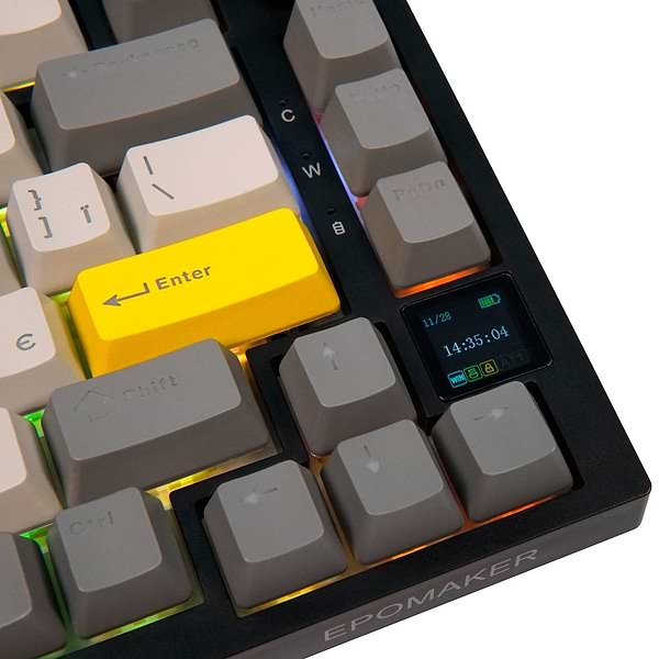 Фото - Клавиатура беспроводная игровая EPOMAKER AK820 Pro Gift Switch Hot-Swap Black (AK820-PRO-B-G)