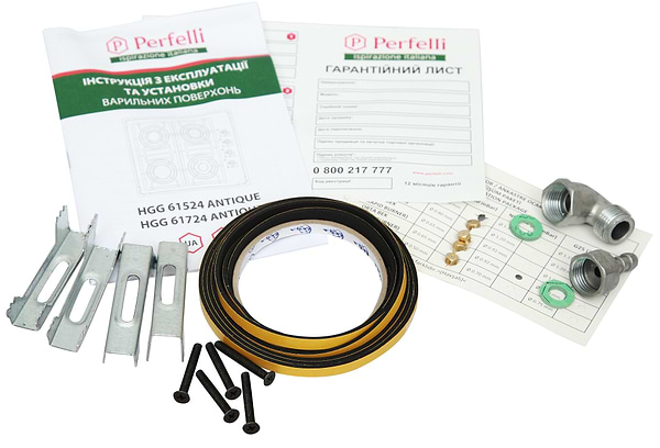 Фото - Варочная панель газовая Perfelli HGG 61724 BL ANTIQUE