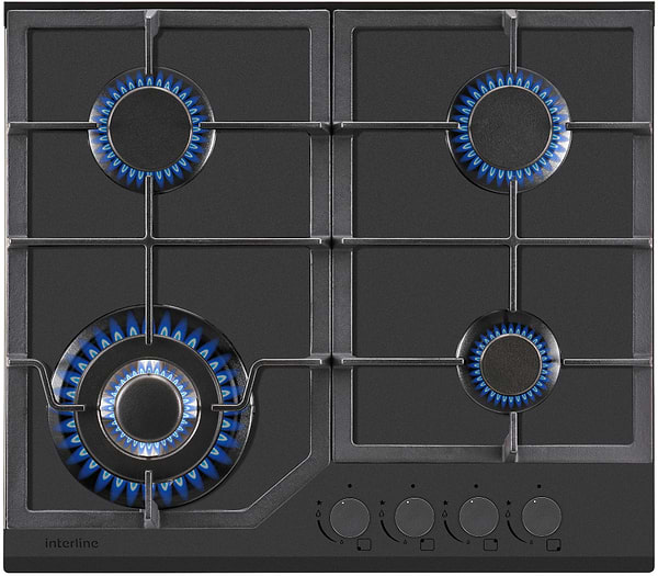 Фото - Варильна поверхня газова Interline HGG 760 FGT BA Nano Matte
