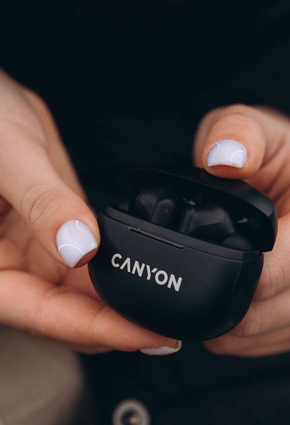 Фото - Наушники вкладыши беспроводные TWS Canyon TWS-8 (CNS-TWS8B) Black