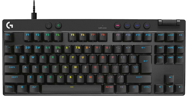 Фото - Клавиатура проводная игровая Logitech G PRO X TKL RAPID Black LINEAR (920-013233)