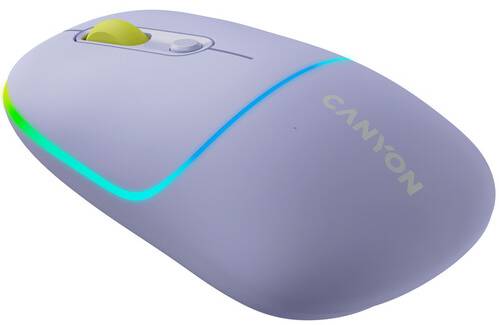 Фото - Миша бездротова Canyon MW-22 Dual Band RGB Wireless Mountain Lavender (CNS-CMSW22ML)