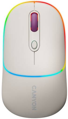 Фото - Мышь беспроводная Canyon MW-22 Dual Band RGB Wireless Rice (CNS-CMSW22RC)