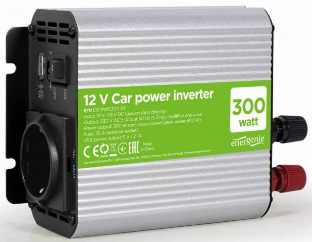 Інвертор автомобільний EnerGenie EG-PWC-300-01