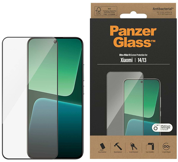 Фото - Захисне скло для смартфону PanzerGlass Screen Protector Xiaomi 14/13, Ultra-Wide Fit (PG_8066)