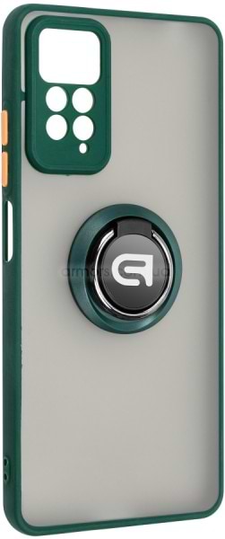 Чохол для смартфону Armorstandart Frosted Matte Ring for Xiaomi Redmi Note 12 Pro 4G Dark Green (ARM68383) - Фото 1