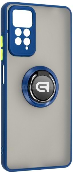 Чохол для смартфону Armorstandart Frosted Matte Ring for Xiaomi Redmi Note 12 Pro 4G Navy Blue (ARM68384) - Фото 1