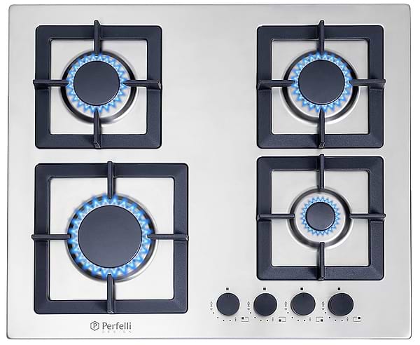 Фото - Варочная панель газовая Perfelli HGM 6430 Inox Slim Line