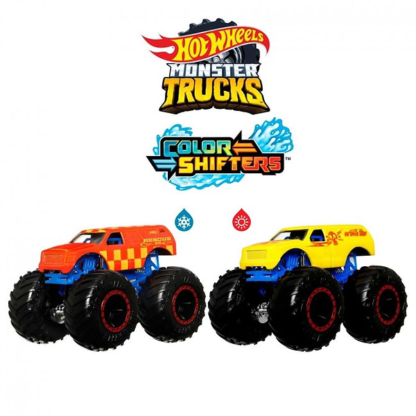 Фото - Машинка, меняющая цвет Hot Wheels Машинка-внедорожник "Измени цвет" серии "Monster Trucks" (в асс.) (HGX06)