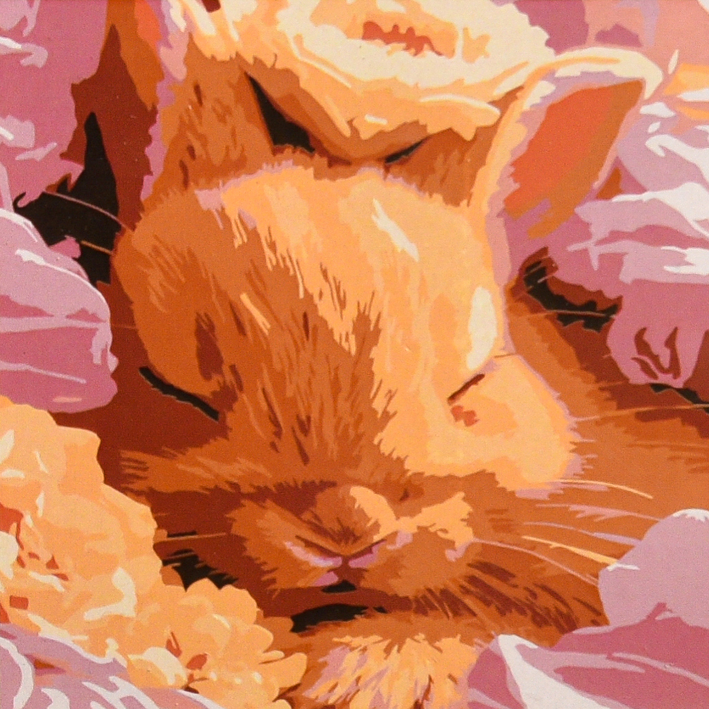 Картина по номерам Strateg Сонный кролик 20х20 (HH8040)