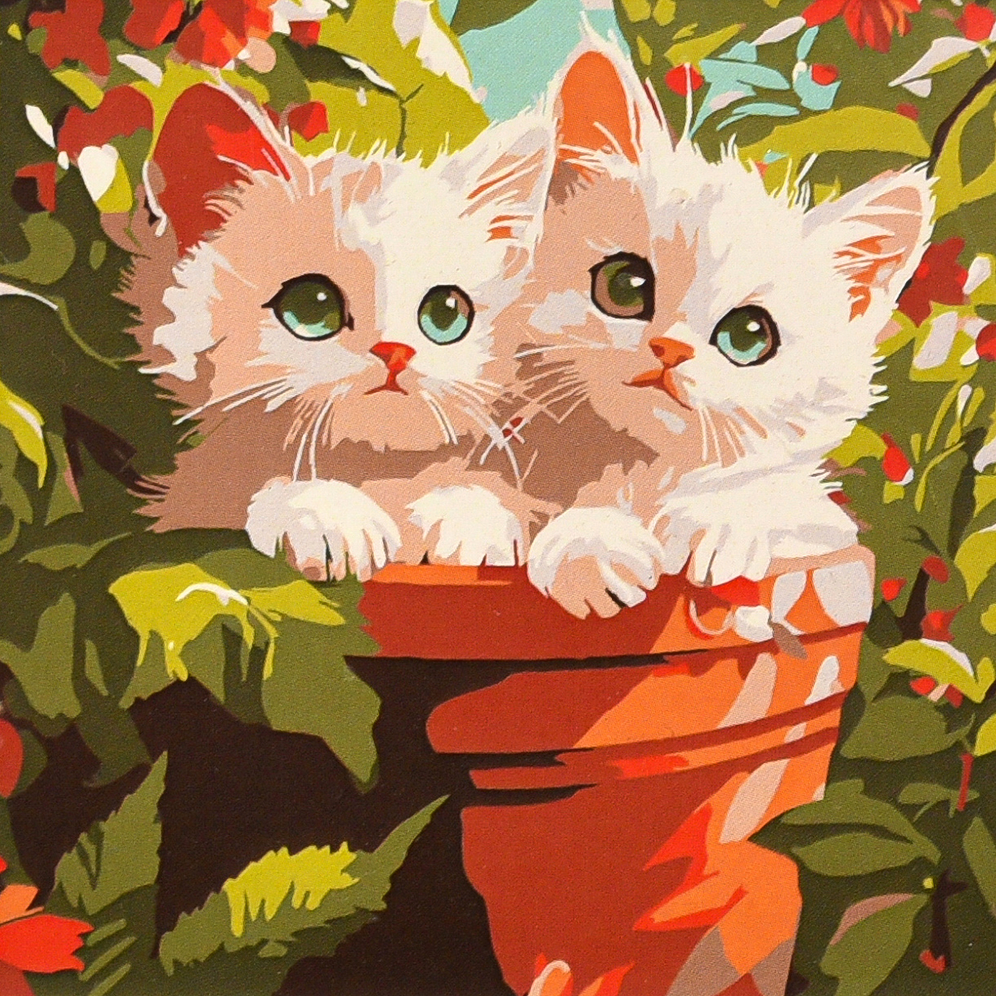 Картина по номерам Strateg Маленькие дебоширы 20х20 (HH8054)