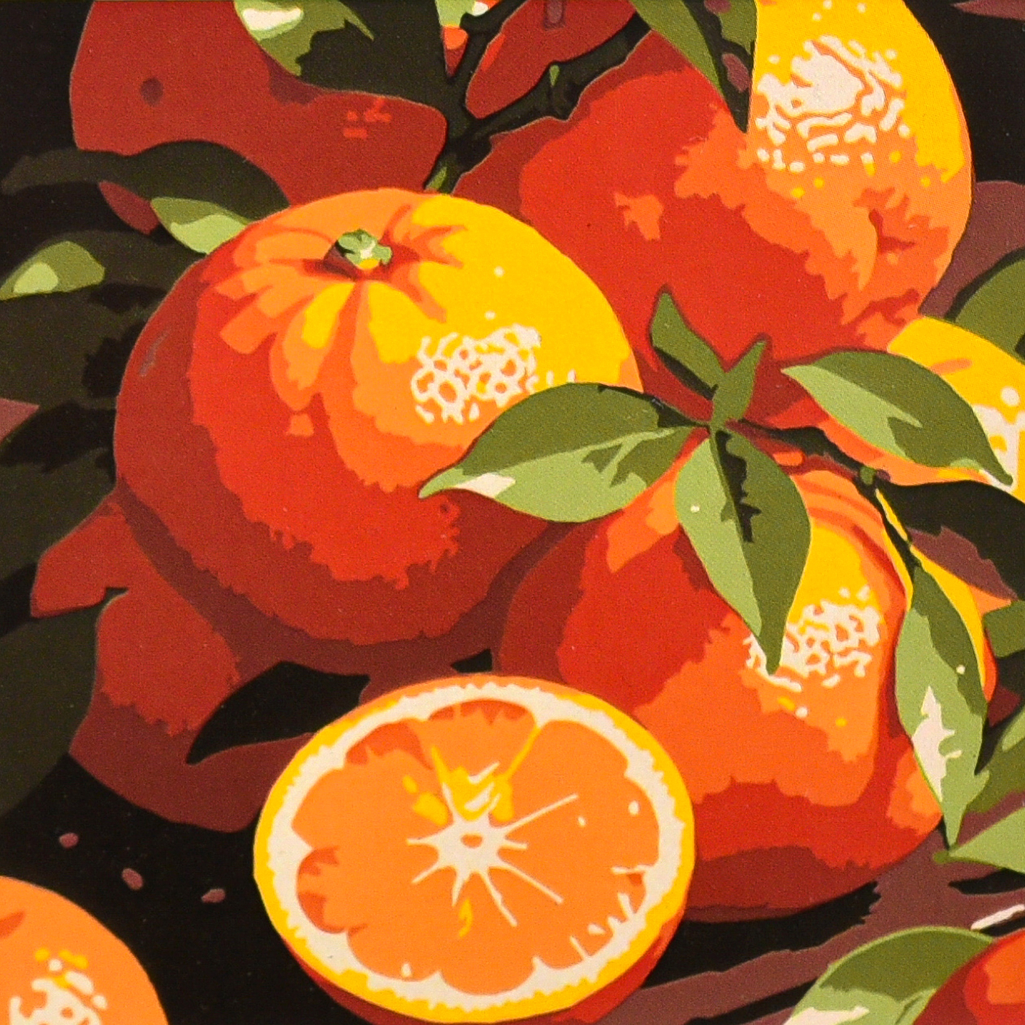 Картина по номерам Strateg Яркий цитрус 20х20 (HH8056)