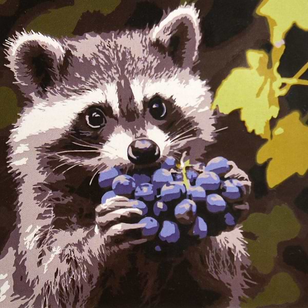 Фото - Картина за номерами Strateg Маленький ласун 20х20 (HH8060)