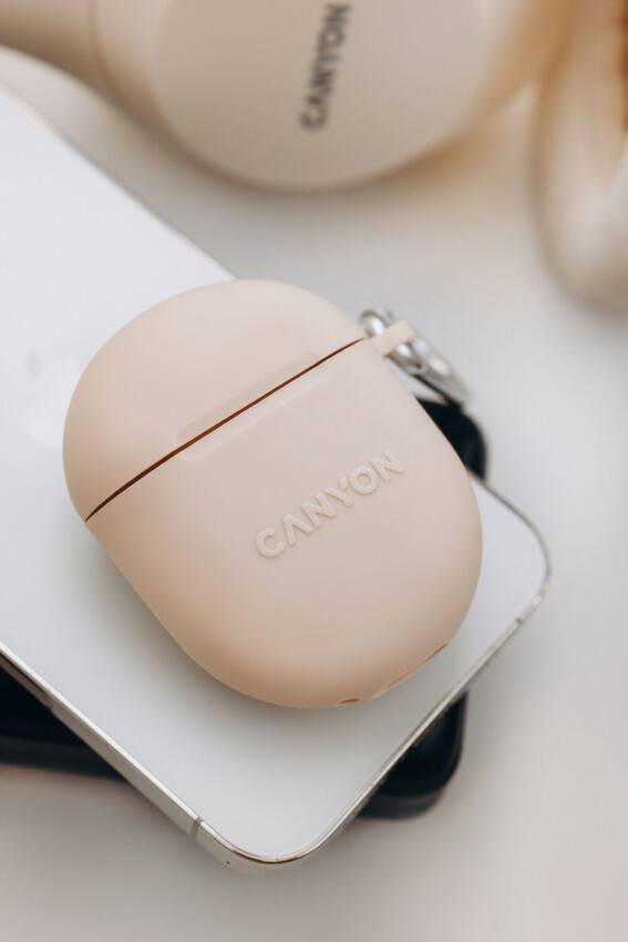 Фото - Наушники вкладыши беспроводные TWS Canyon TWS-6 (CNS-TWS6BE) Beige