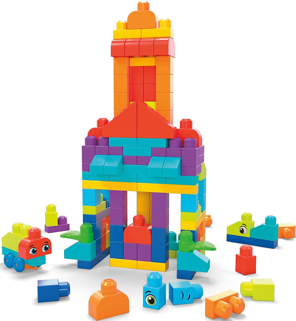 Фото - Пластиковий конструктор для малюків Mega Bloks Великий конструктор у мішку (150 деталей) (HHM96)