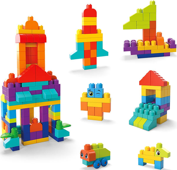 Фото - Пластиковий конструктор для малюків Mega Bloks Великий конструктор у мішку (150 деталей) (HHM96)