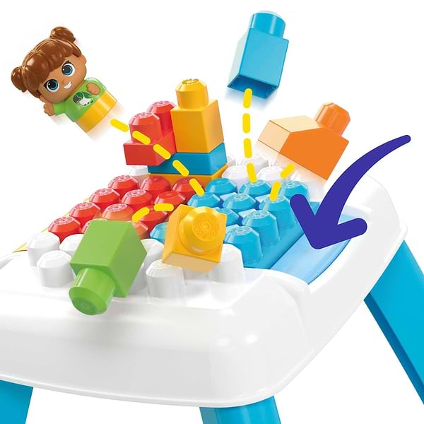 Фото - Пластиковый конструктор для малышей Mega Bloks Развивающий конструктор-столик (HHM99)