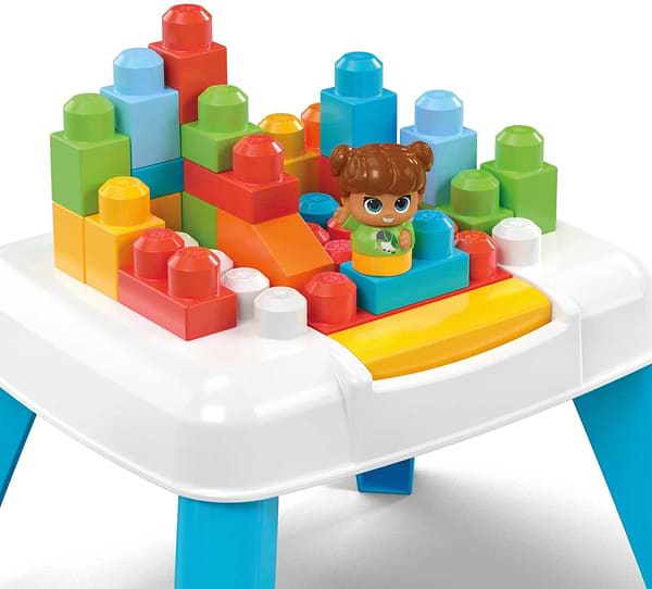Фото - Пластиковый конструктор для малышей Mega Bloks Развивающий конструктор-столик (HHM99)