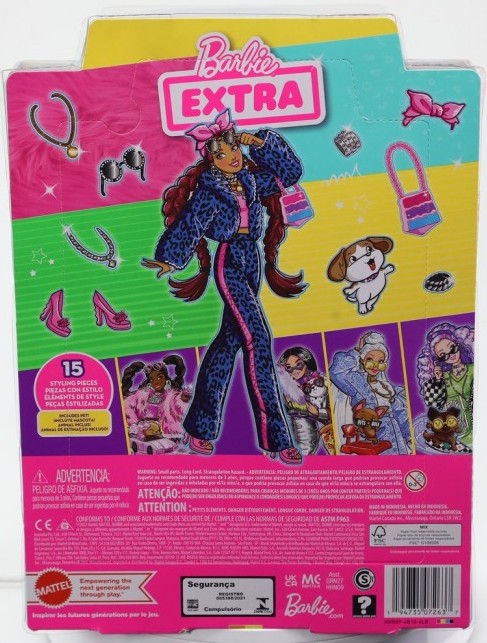 Фото - Лялька Barbie "Екстра" у синьому леопардовому костюмі (HHN09)